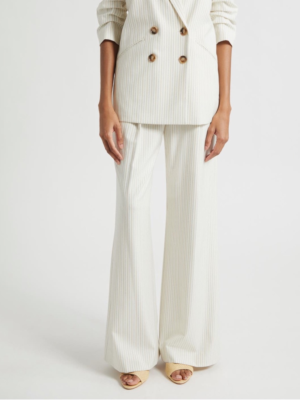 Veronica Beard‼️‼️
Rimini Wide Leg Pinstripe Pants